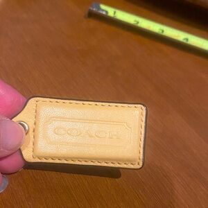 Coach Yellow Hangtag